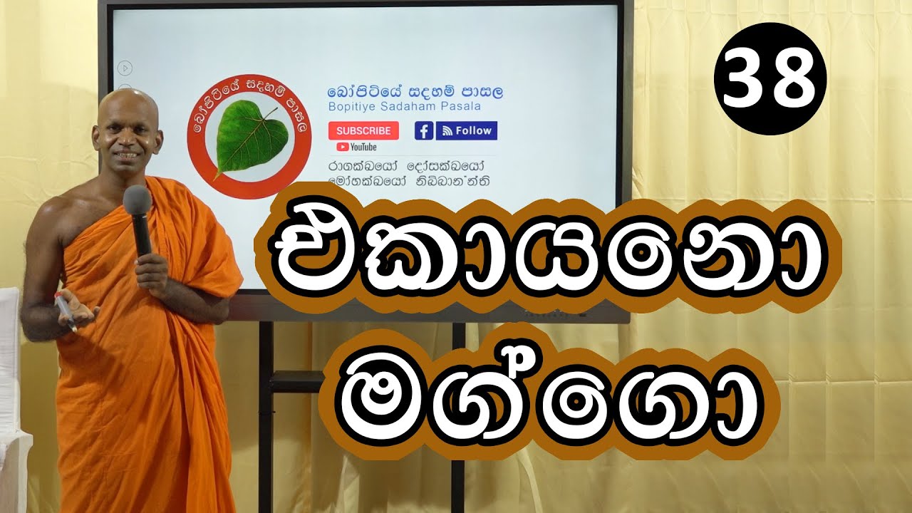 38. එකායනො මග්ගො | Sathi 13 | Bopitiye Sadaham Pasala