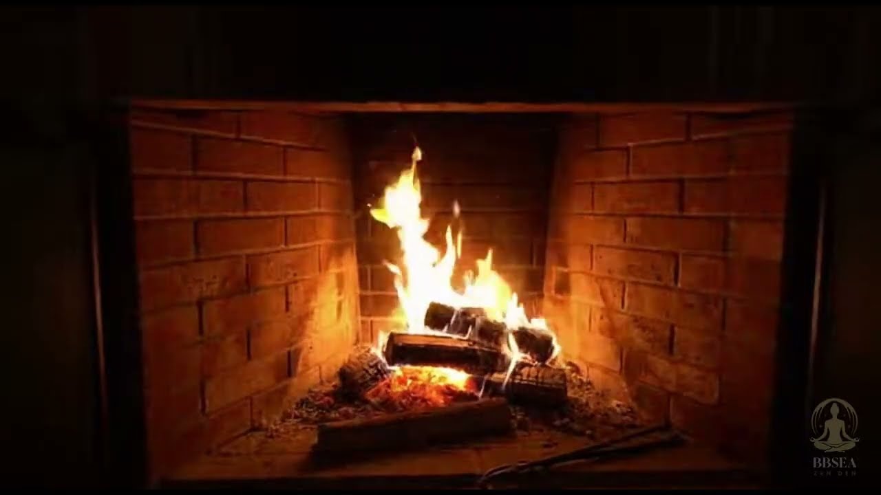 The Fireplace - 4 Hours of Close-Up Fireplace