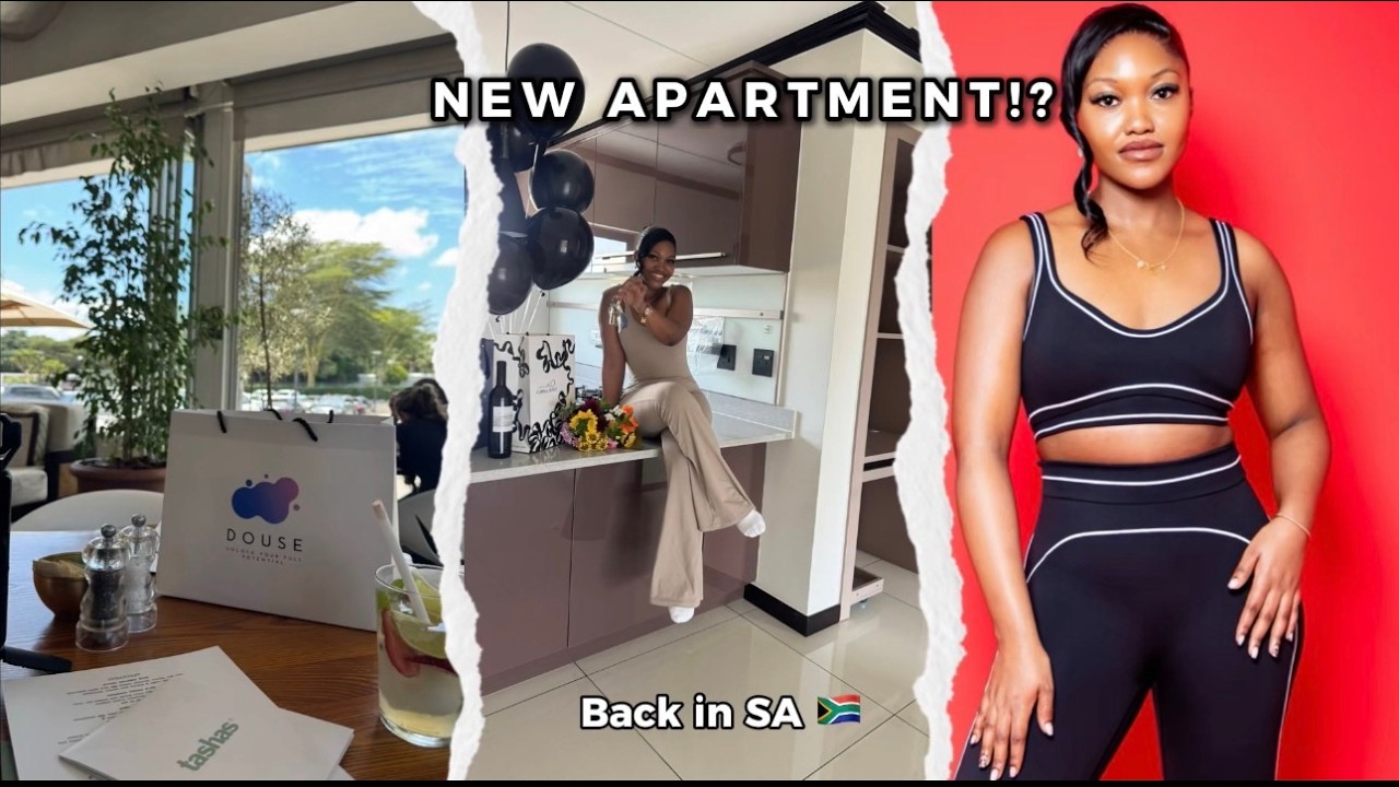 Back in South Africa 🇿🇦 | New Apartment Tour, Joburg Lunch Dates & Douse Photoshoot