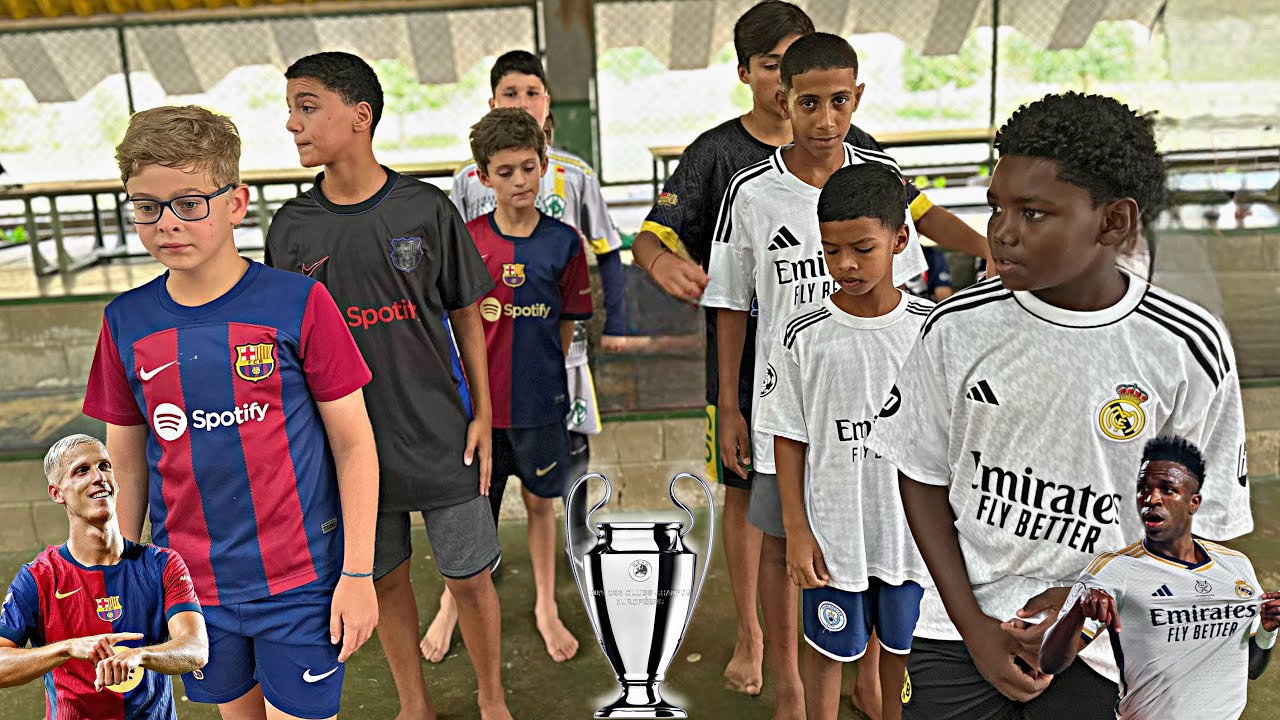 MINI EL CLÁSICO PEGOU FOGO! 🔥 Barcelona vs Real Madrid (Champions League Sub-10)