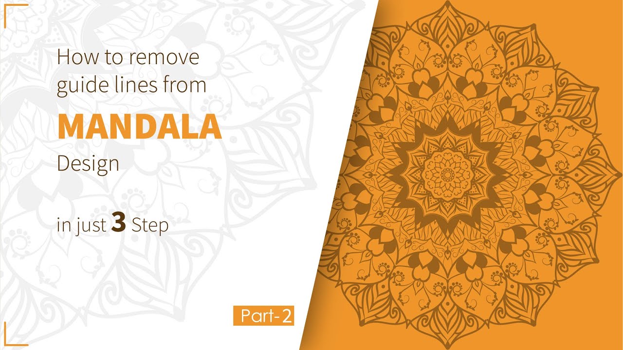 How to remove guides from Mandala design in Adobe Illustrator | Part 2| Hindi