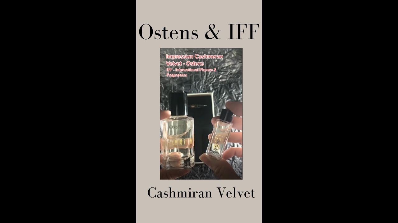 Ostens Impression Cashmeran Velvet with IFF #shorts