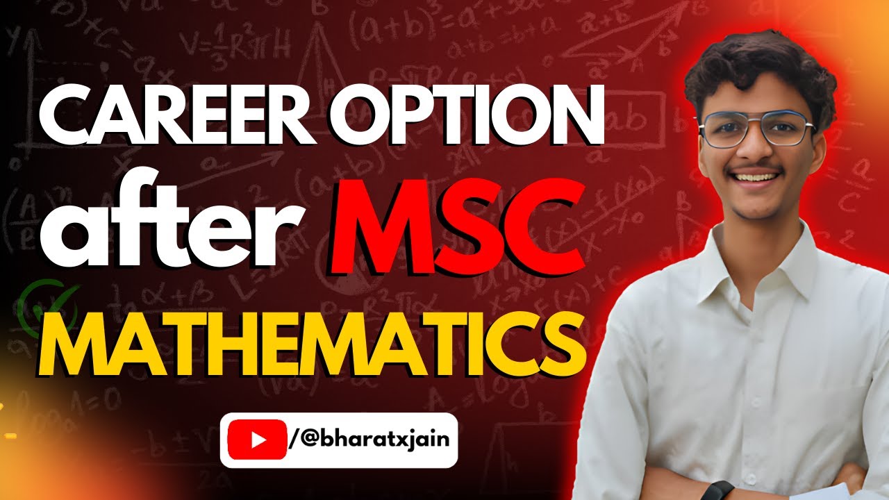 CAREER OPTIONS AFTER MSc MATHEMATICS | IIT JAM Math