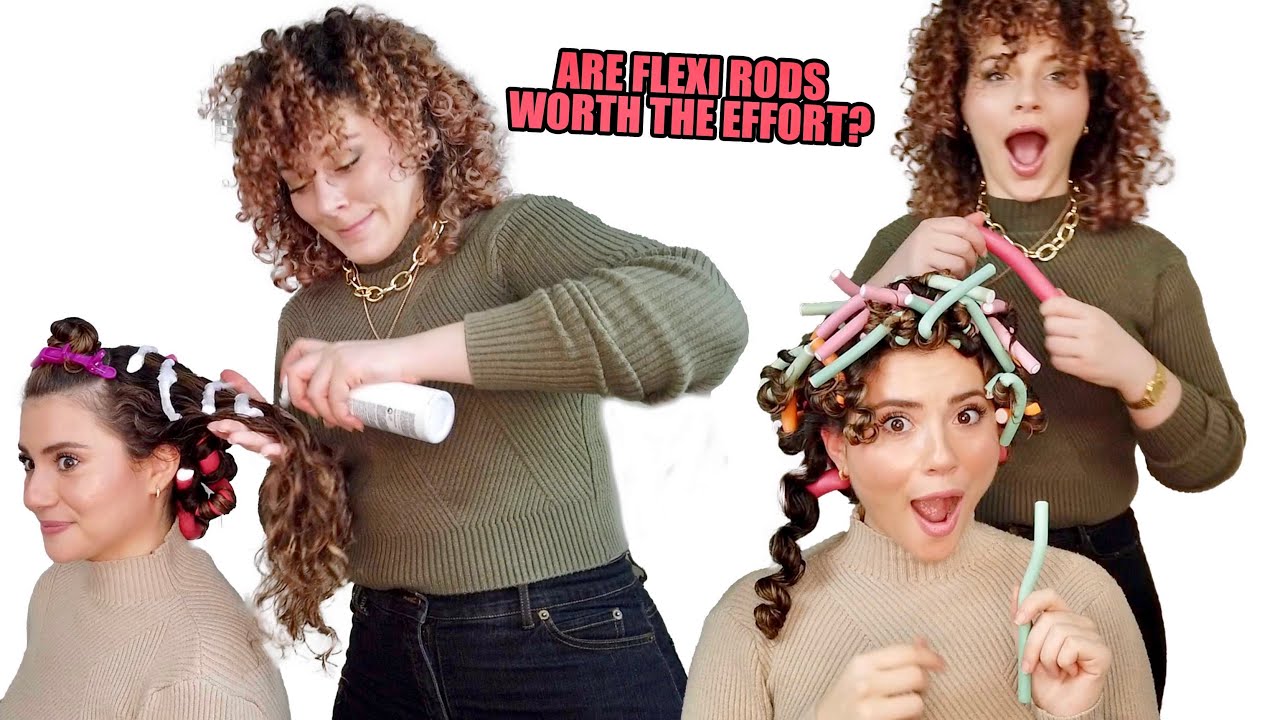 WE TRIED FLEXI RODS ON LONG THICK CURLY HAIR (is it worth doing?)