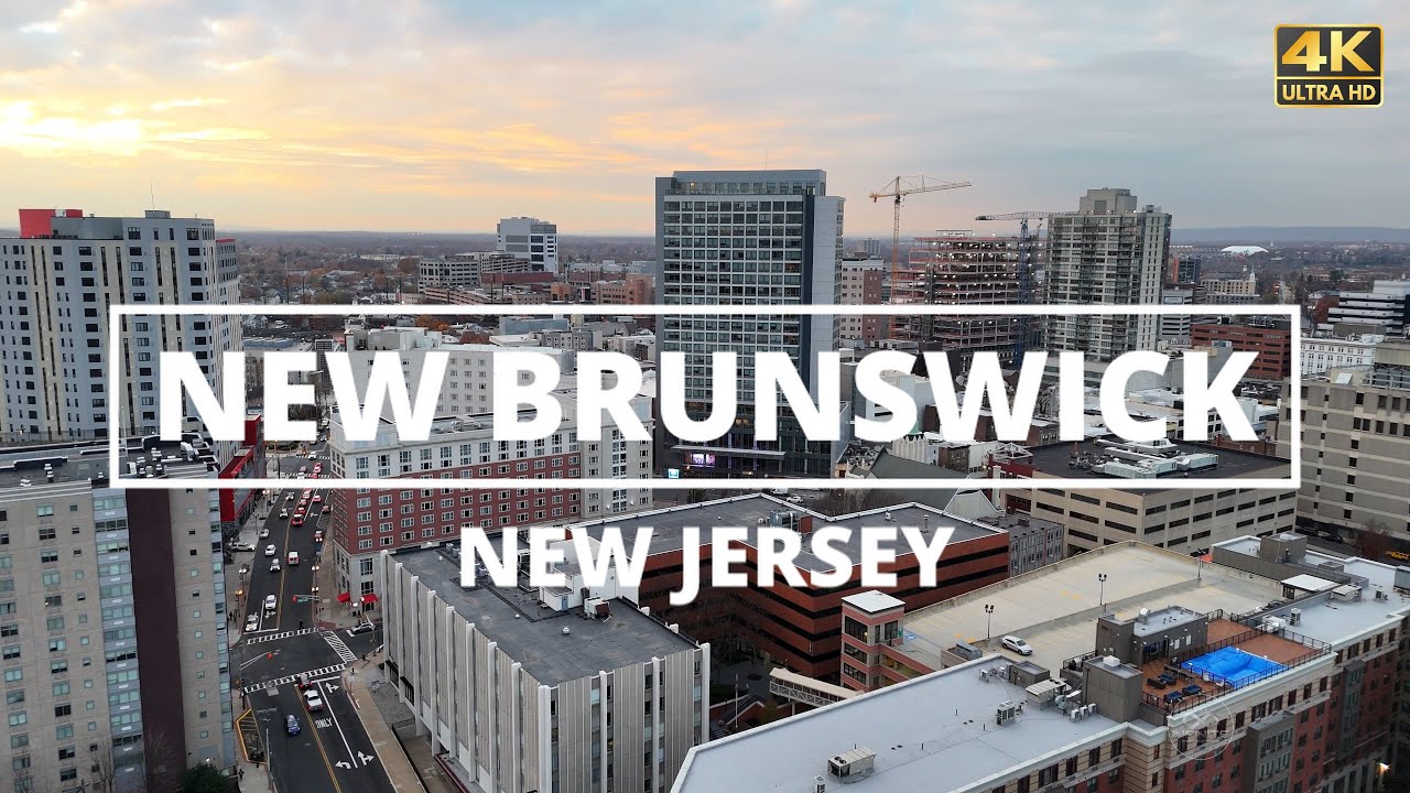 New Brunswick, New Jersey - [4K] Drone Tour