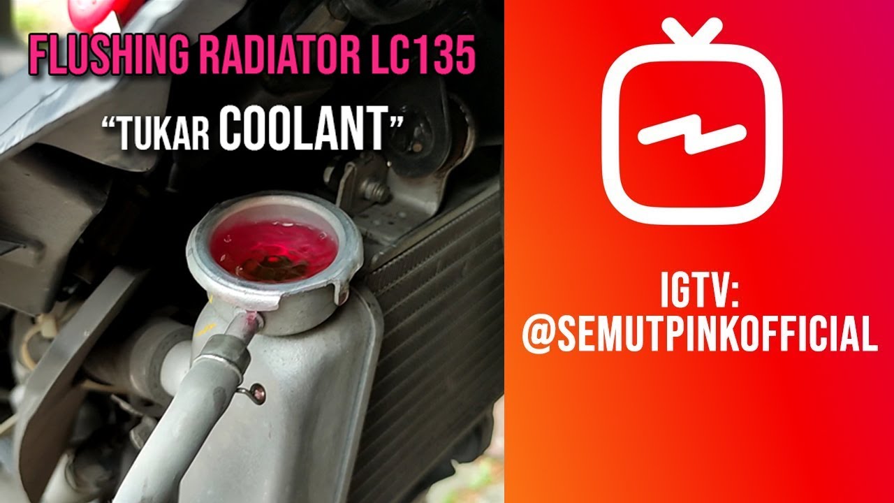 Flushing Radiator Coolant YAMAHA 135LC (Part 3) | Semut Pink