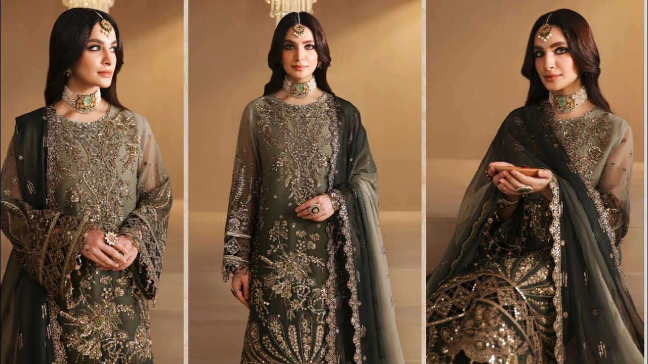 Alizeh Reena Handwork Chiffon most Economical Adda Work Designs | 💯 Original Pakistani Dress SALE |