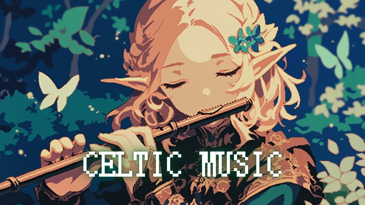 Celtic Music - Soothing Celtic Flute in a Calm Medieval Fantasy Forest / Work & Study, Relaxation