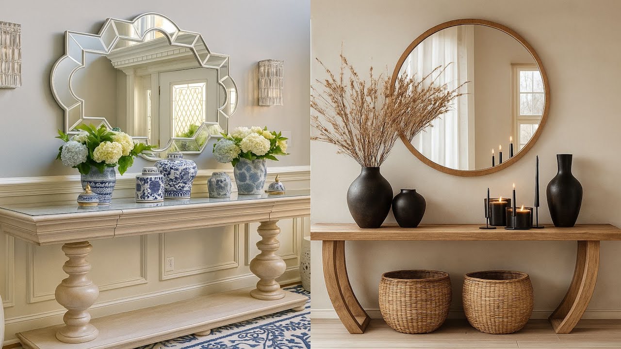 15 Elegant Console Table Styling Ideas for Hallway & Living Room