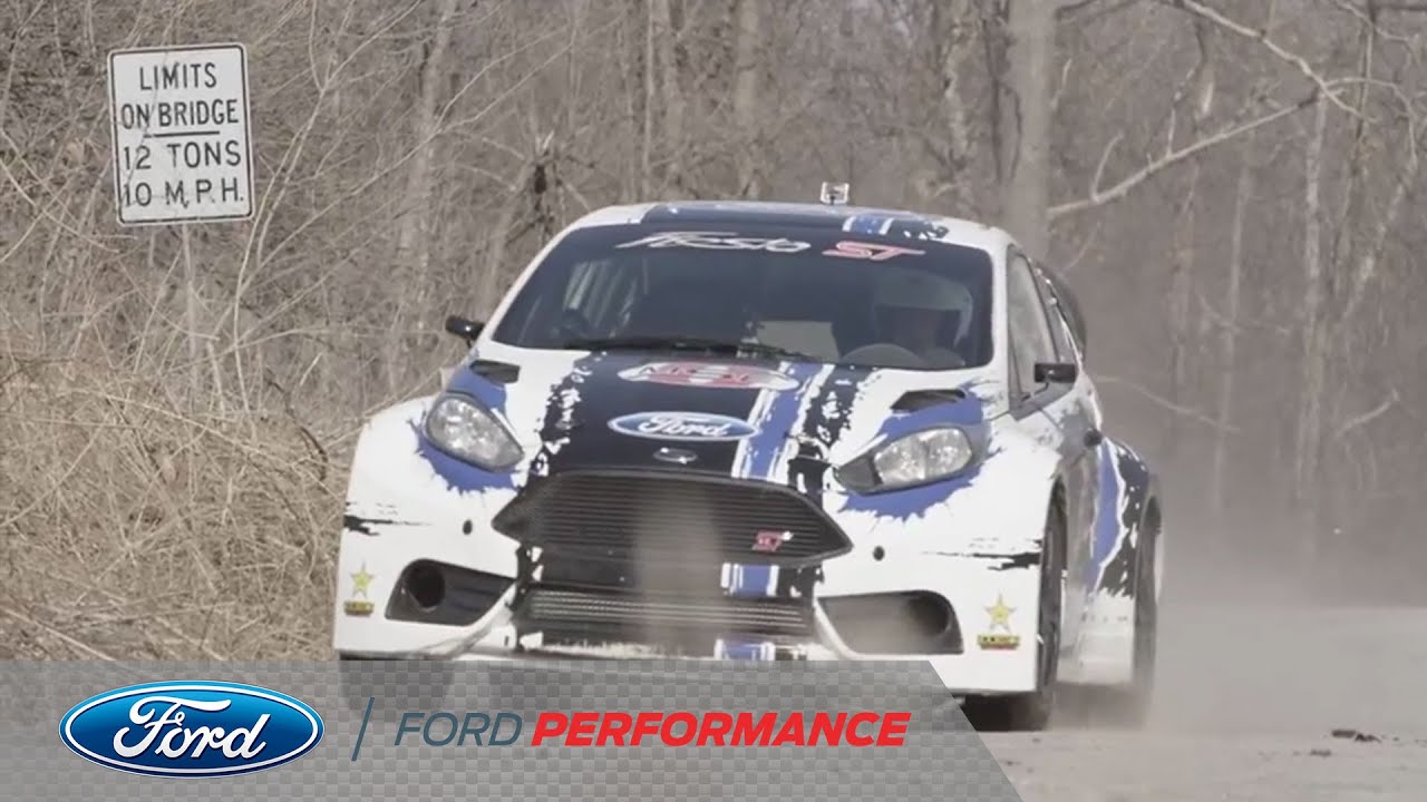 Rallycross Test: Olsbergs MSE Race Car in Detroit | Fiesta ST | Ford Performance