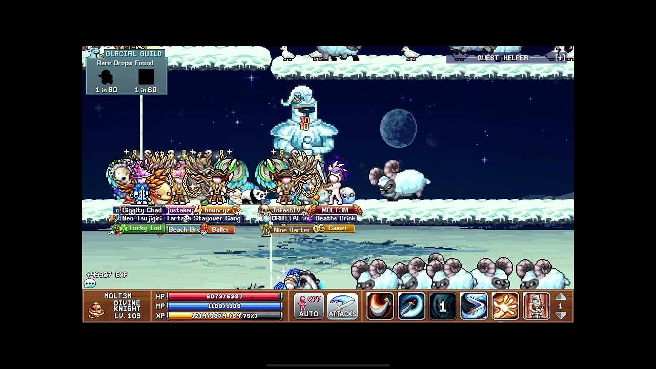 Idleon - A Glacial Guardian - Wam Wonderland Map - Detodated Ram Map - Glacial Guide Event