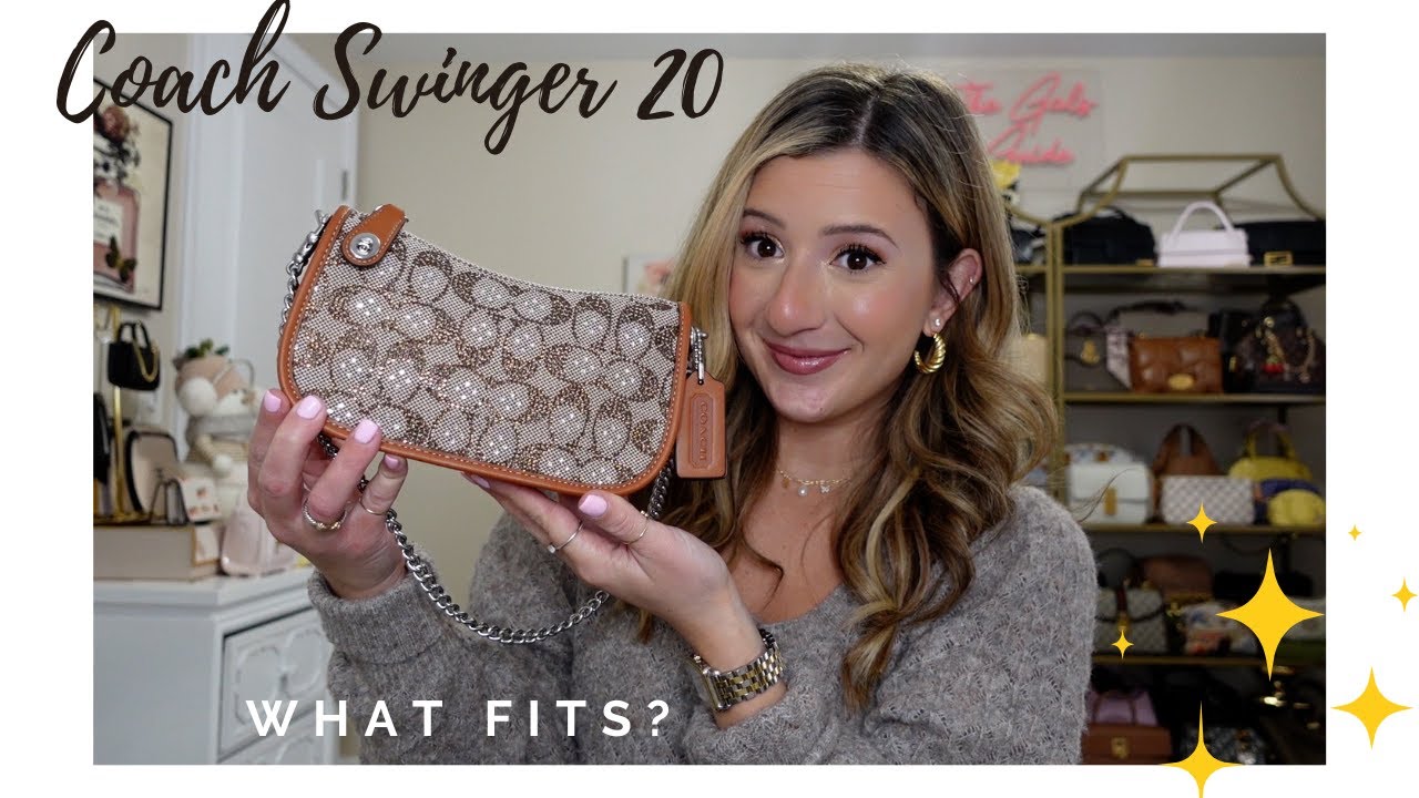 Coach Swinger 20 Bag Full Review! [What Fits & Size Comparison] ✨