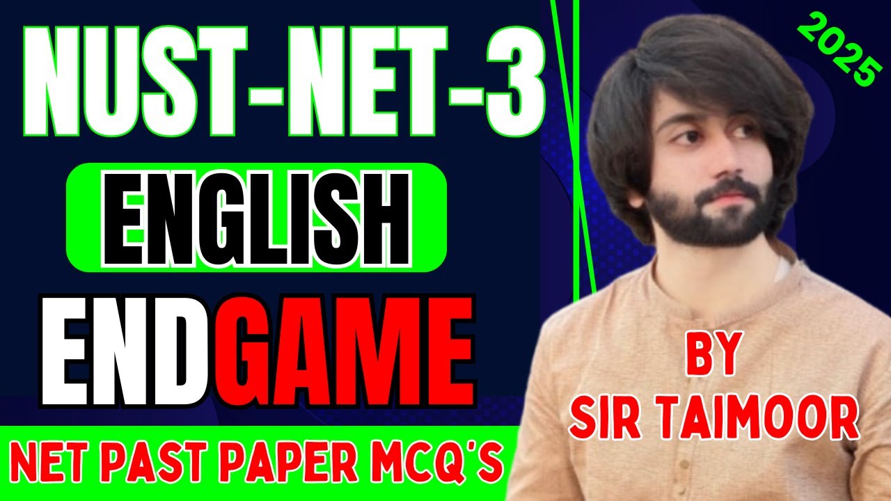 NUST NET 3 English EndGame I NUST NET English Complete Preparation I NUST English Past Papers I NET3