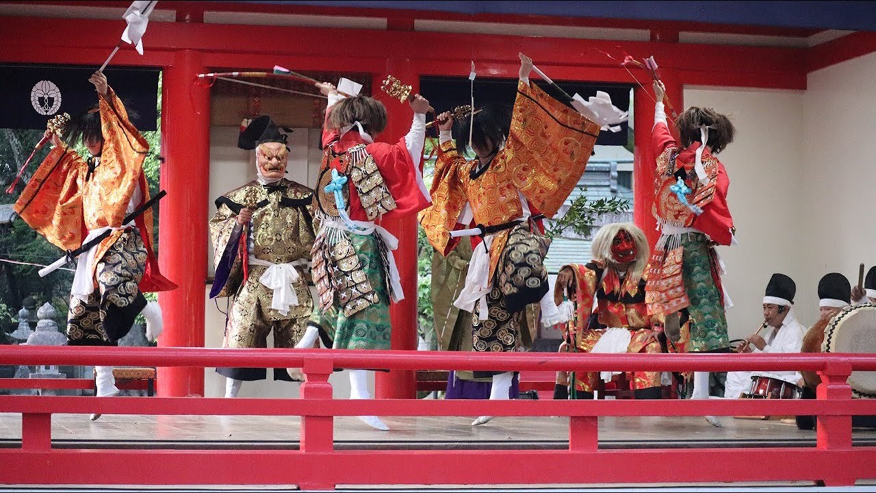 2021春日神社春季大祭 櫟木神楽座『日割』
