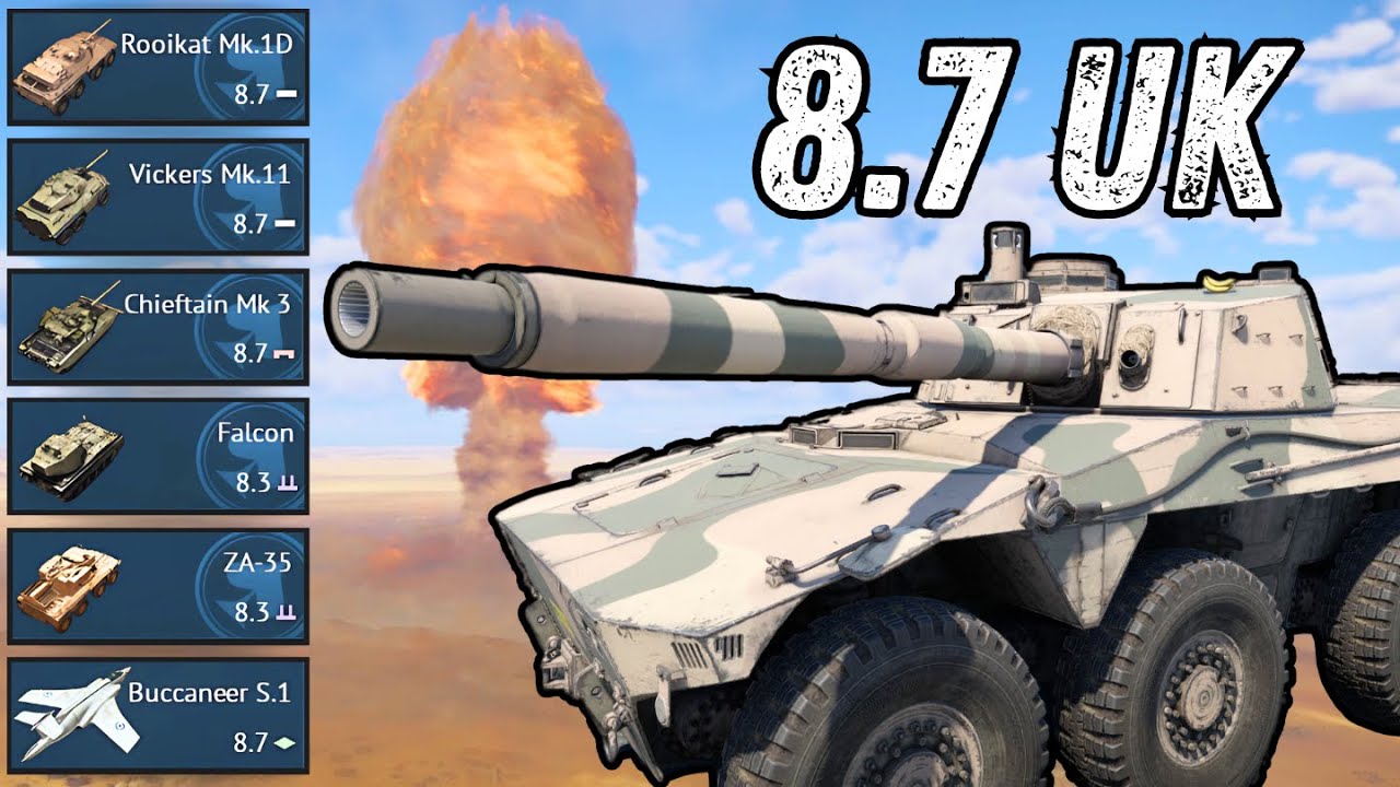Эта британская линейка выпускает ядерное оружие - (8.7) Rooikat Mk.1D/Vickers Mk.11/Falcon/ZA-35/...