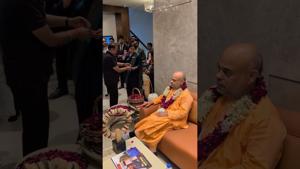 Auspicious Arrival of Maharaj for Srimad Bhagavat Katha in Haridwar (7th March 2026)
