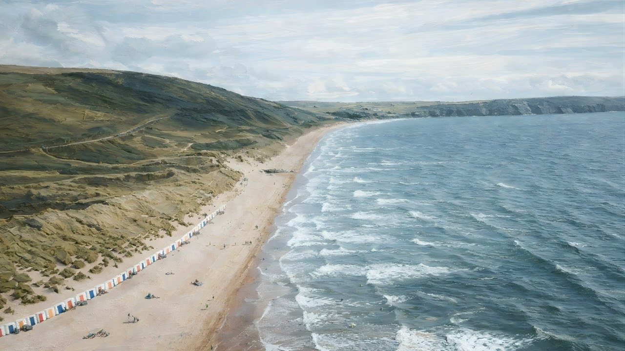 Devon Coastline | Luxury 4K Wall Art for Frame TV (2 Hours)