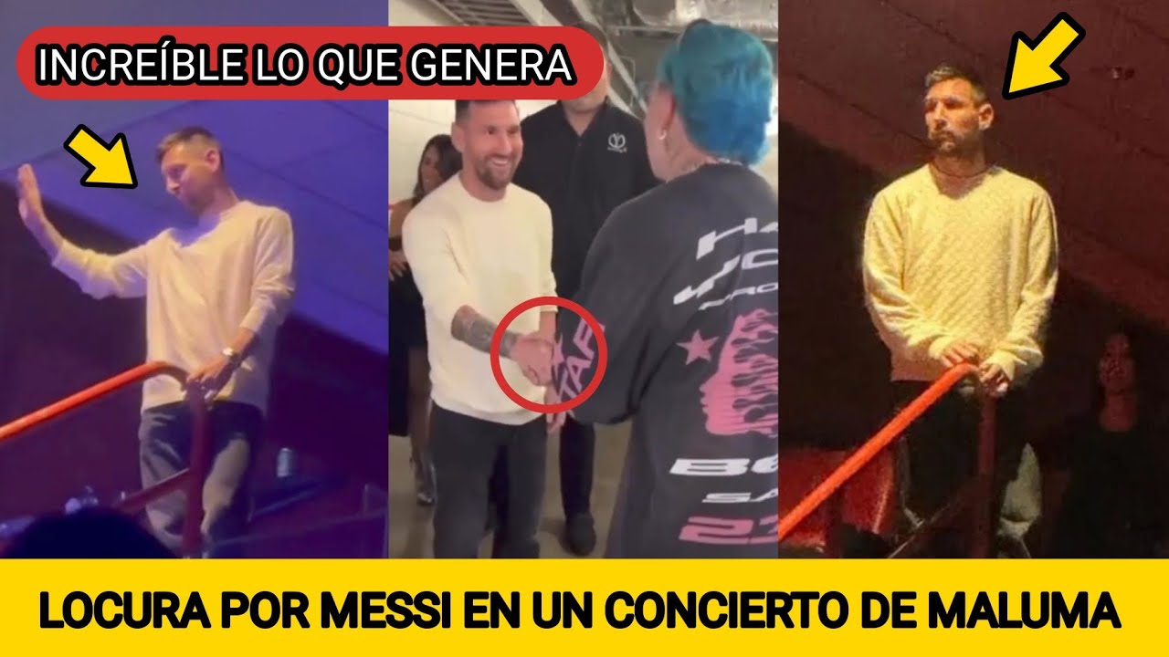 LOCURA POR MESSI BAILANDO EN UN CONCIERTO DE MALUMA