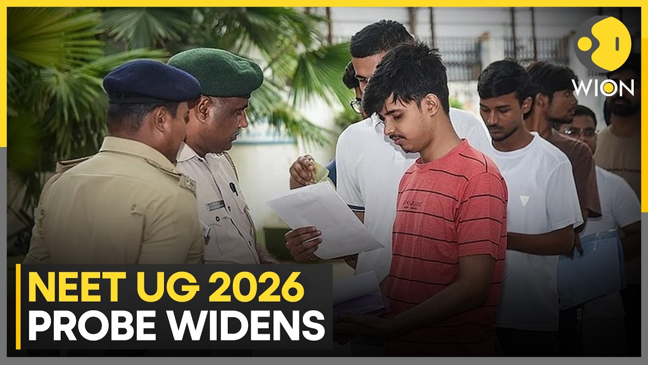 NEET 2026: NTA Physics Specialist Held Over Alleged NEET 2026 Paper Leak | WION