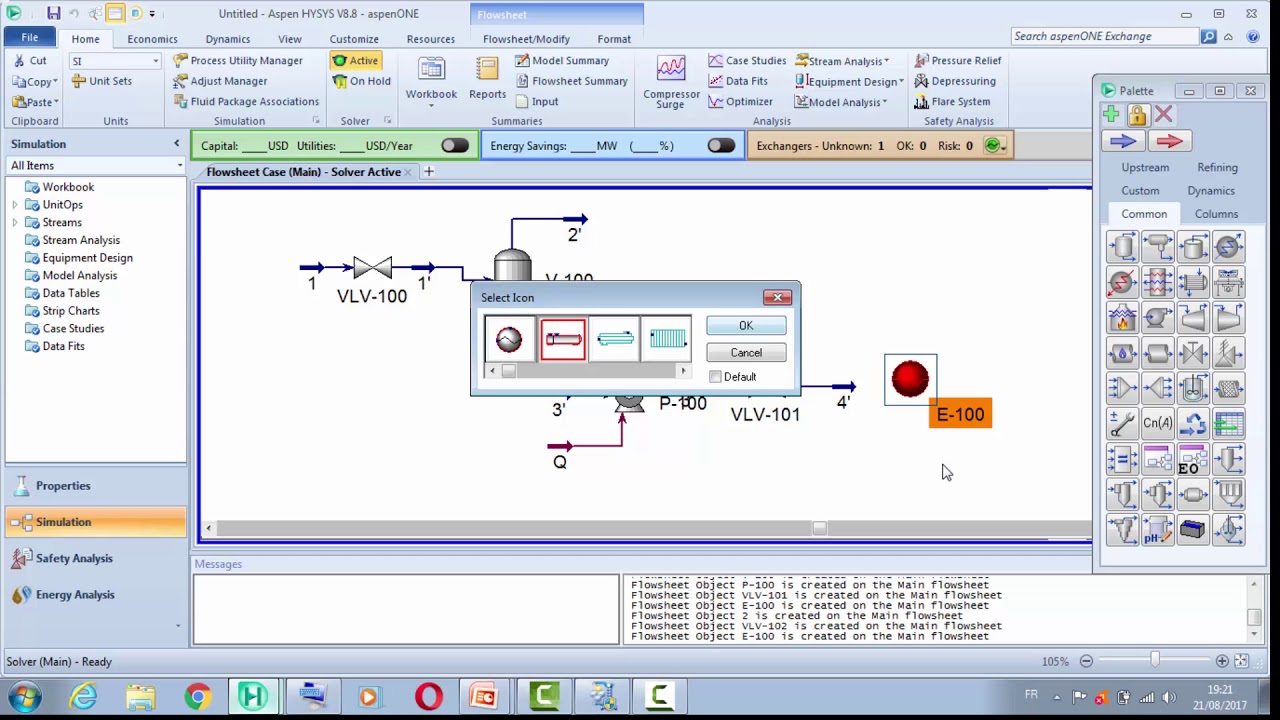 Dynamic Simulation with HYSYS ( NGL Stream process treatment)
