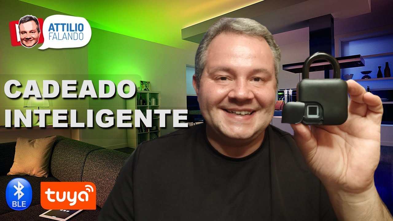 Cadeado Inteligente com abertura por Biometria ou pelo Celular - Tuya - Bluetooth Low Energy