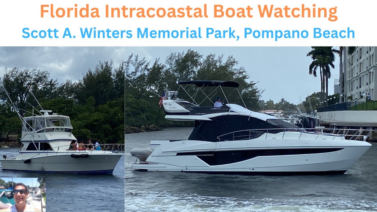 Watching The Boats Go By On The Intracoastal In Pompano Beach