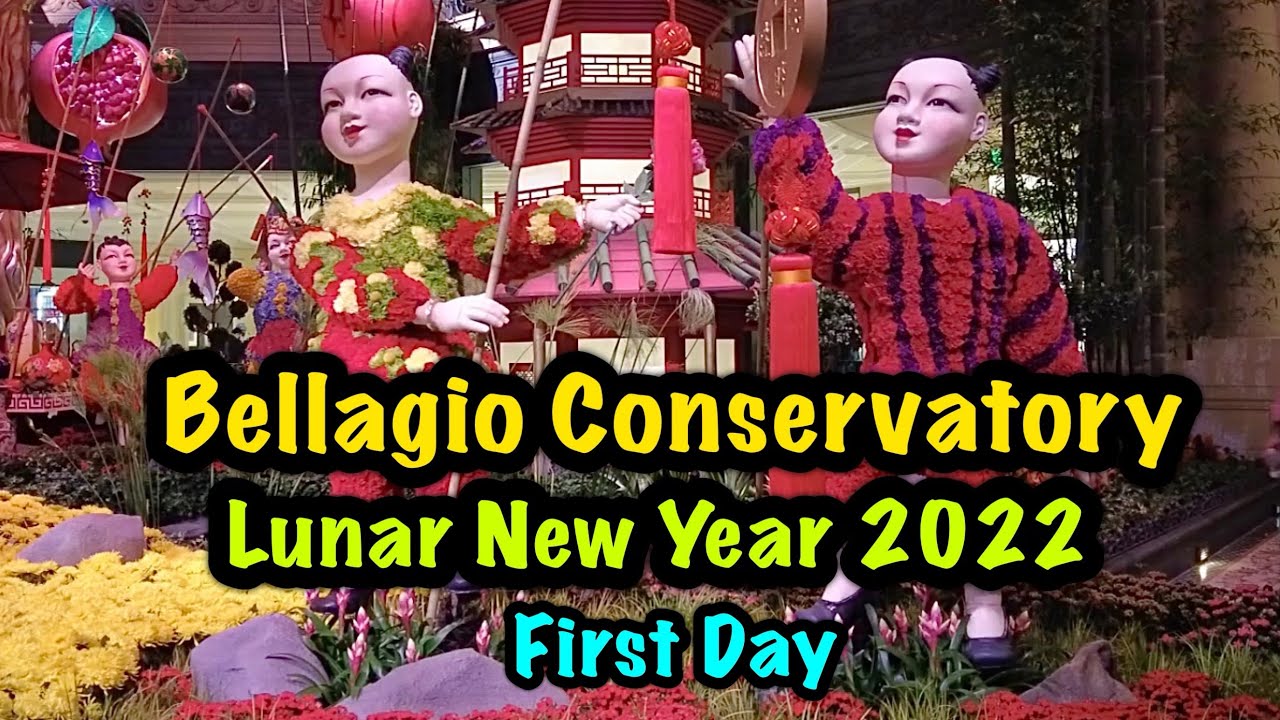 Bellagio Conservatory & Botanical Gardens Lunar New Year 2022 (First Day)