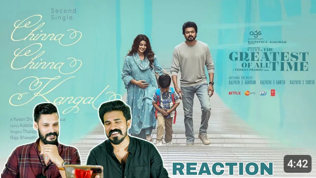 Chinna Chinna Kangal Lyric Reaction | The Greatest of All Time Thalapathy Vijay Entertainment Kizhi