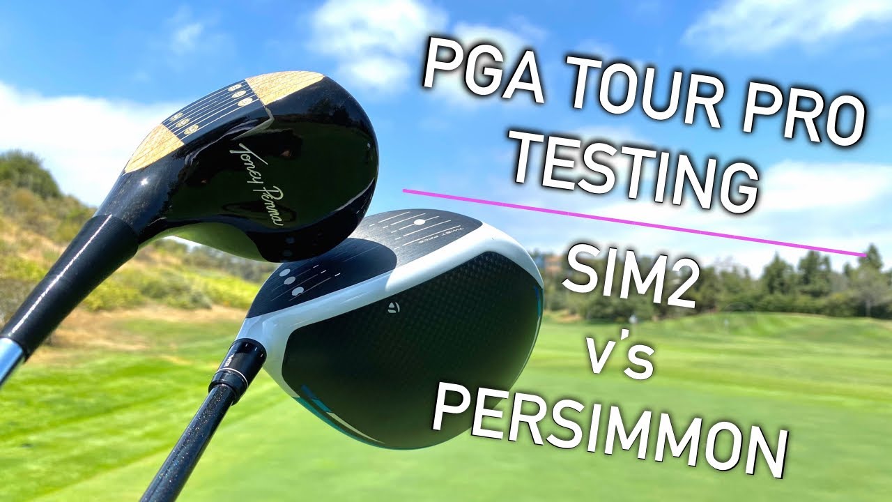 PGA TOUR PLAYER TESTING SIM2 v PERSIMMON | TrottieGolf