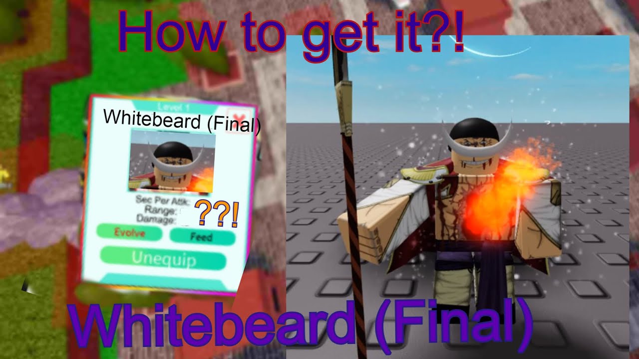 How to get 6 Stars Whitebeard (Final) In All Star Tower defense [Huge update!!] Theory. ROBLOX