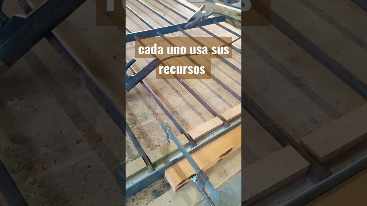 Fabricando rejas con hierro redondo y pletina