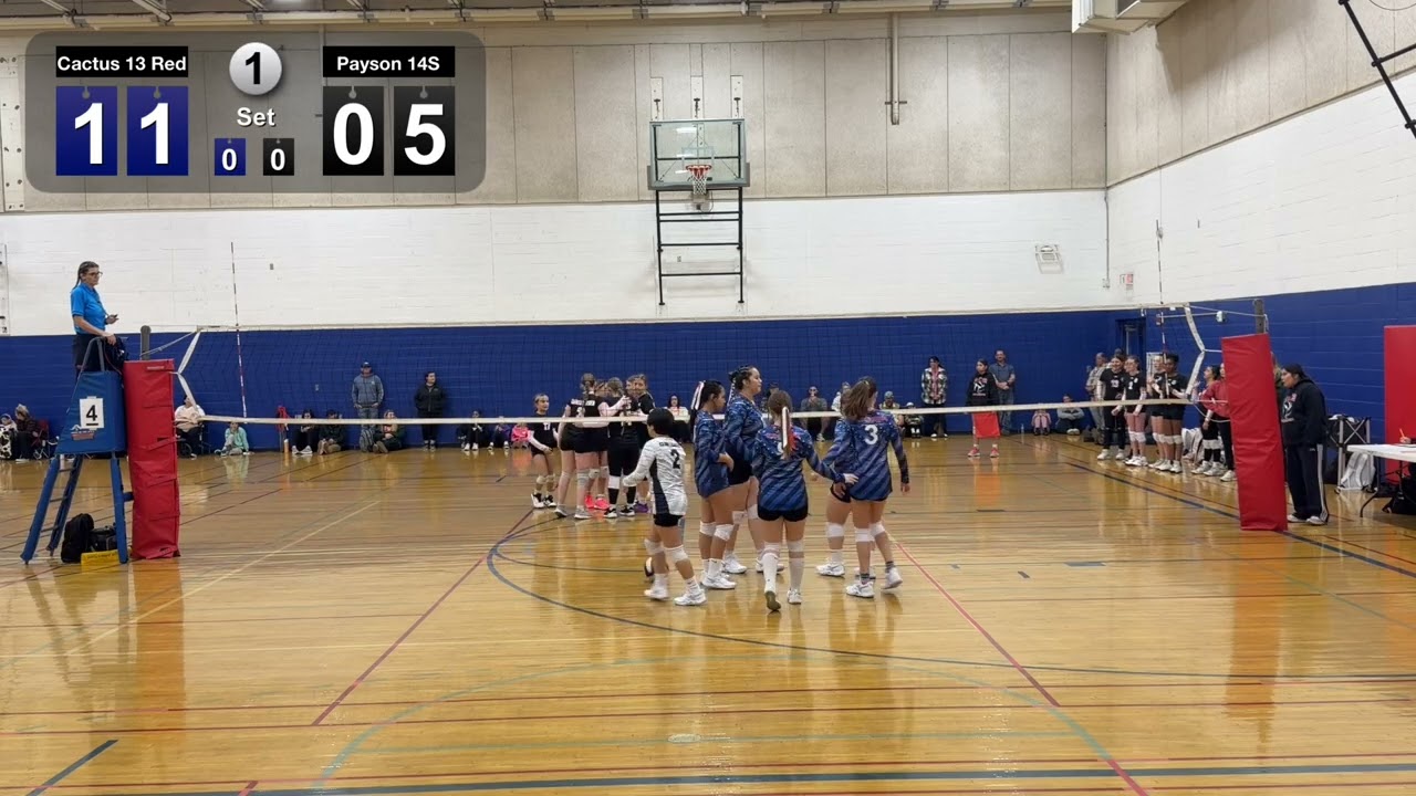 Payson 14S Marisa/Carsyn vs Club Cactus 13 Red 2026 Volleyball AZ Región Club #1 (Seeding)