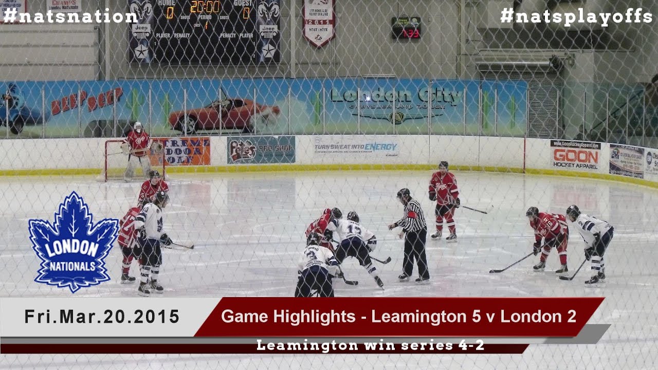 Game Highlights - Leamington Flyers 5 vs London Nationals 2 WC Semi Finals Game 6 - Fri Mar 20 2015