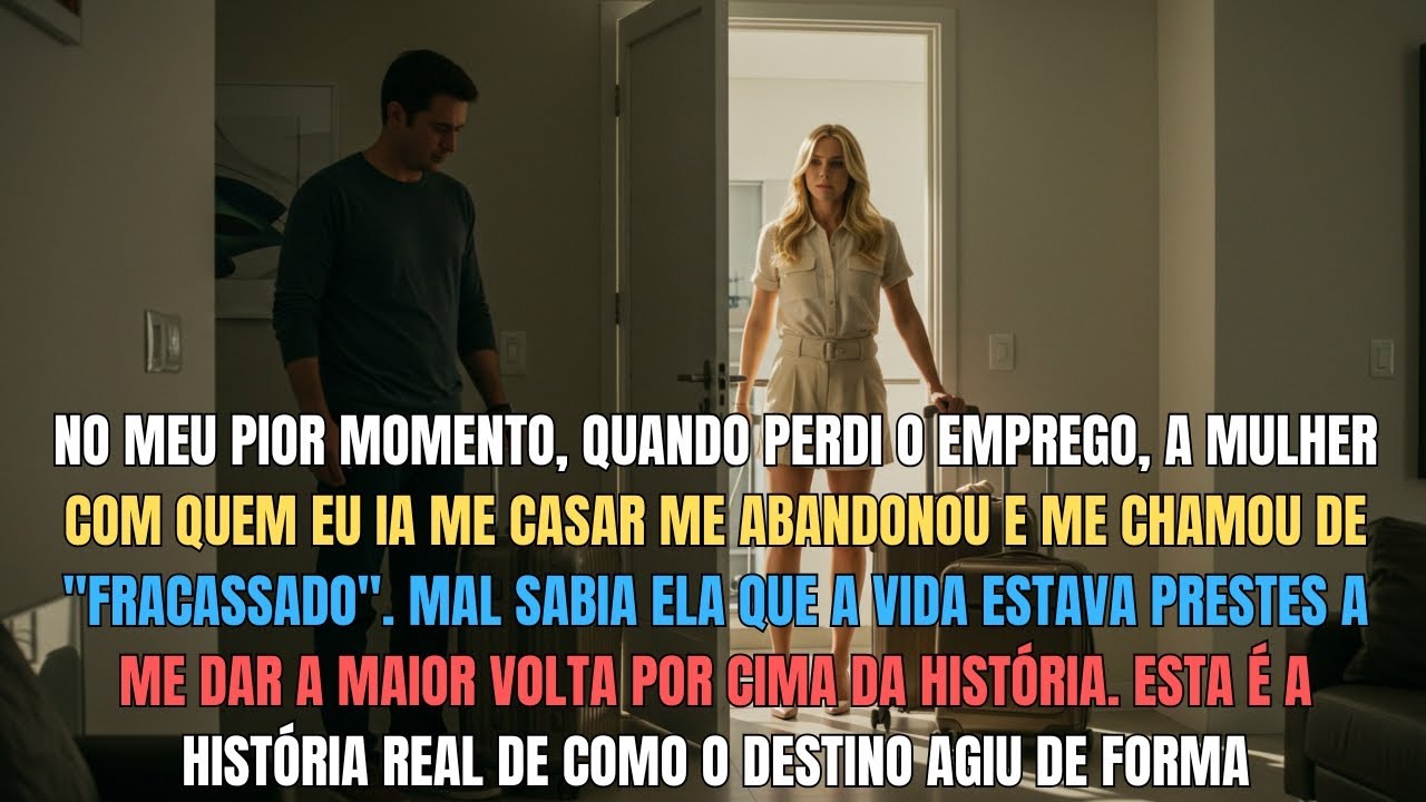 Minha noiva me largou porque eu perdi meu emprego e me chamou de 'fracassado'... ela não imaginava..