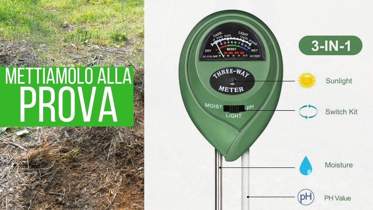 Quello strumentino che con 5€ misura Ph, umidità e luminosità