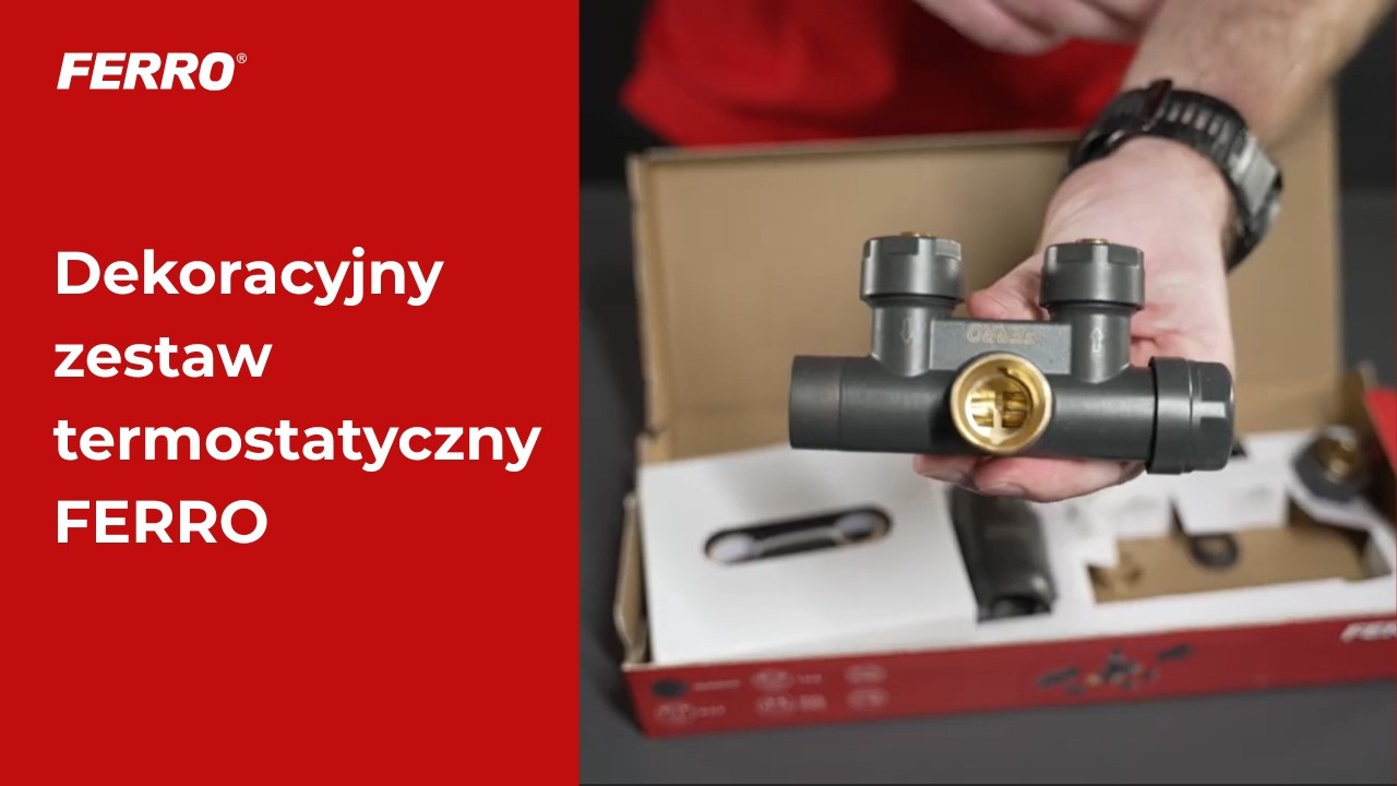 Dekoracyjny zestaw termostatyczny FERRO – funkcjonalność i design w jednym