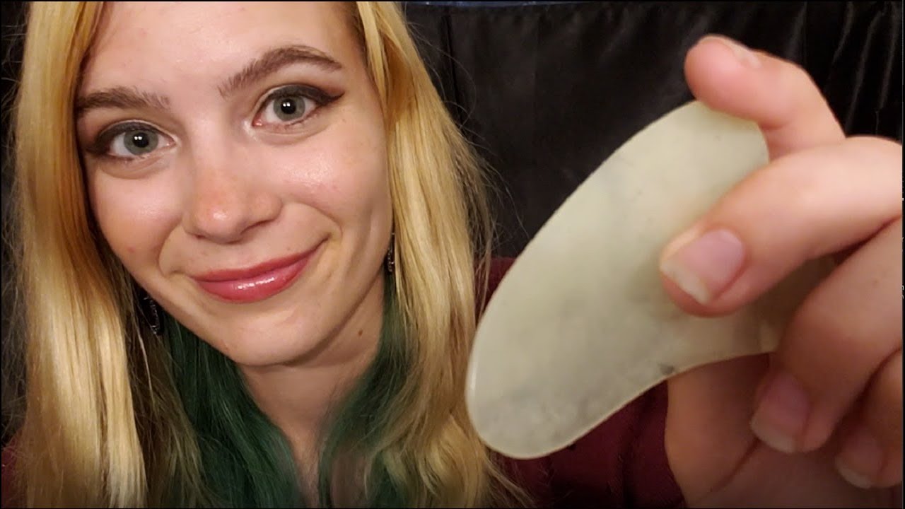 ASMR Gua Sha Facial Treatment | Soft Spoken/Whispered Personal Attention RP