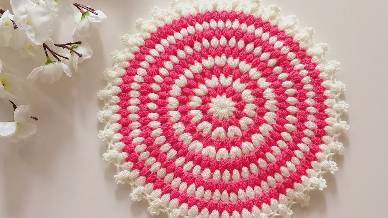 İki saatte örebileceğiniz ✅️Kolay ve Zarif yuvarlak lif modeli ve yapılışı 