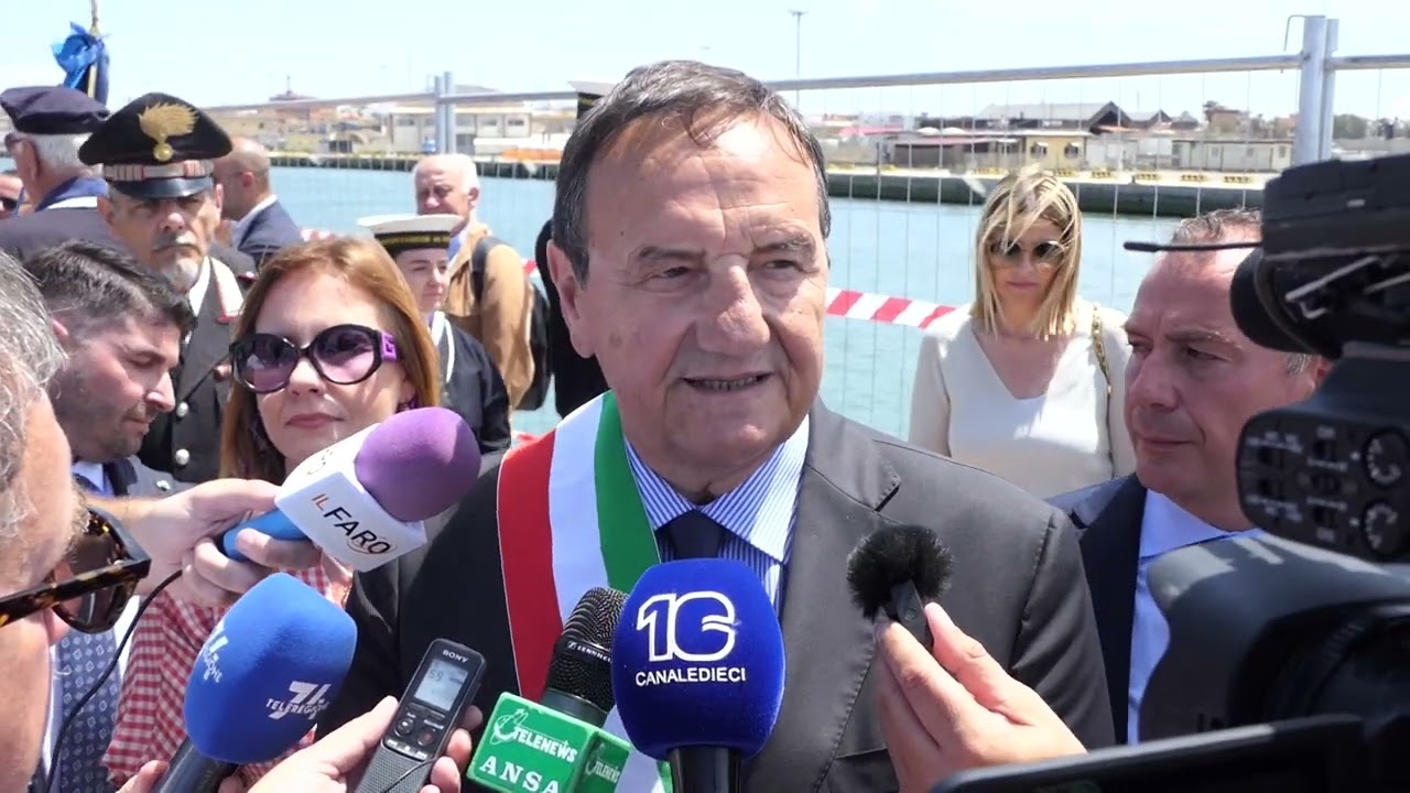 Fiumicino, porto commerciale: cerimonia con Salvini per la posa della prima pietra