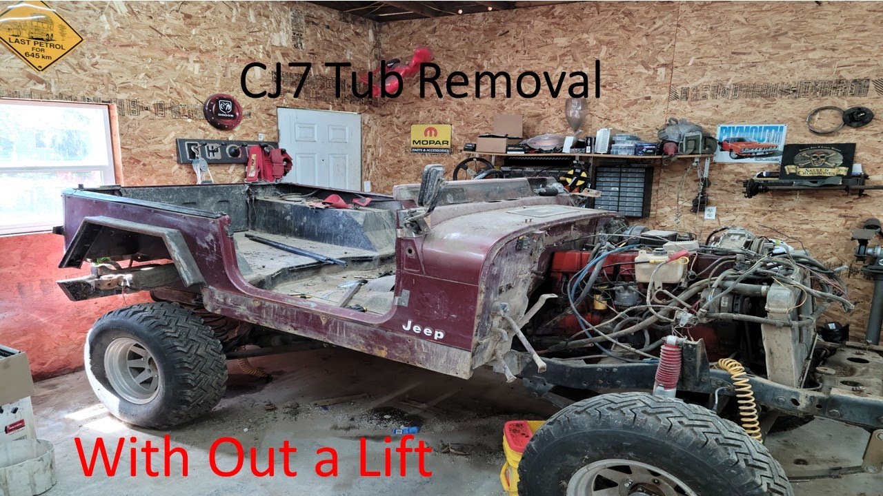 Jeep CJ 7 Tub removal.