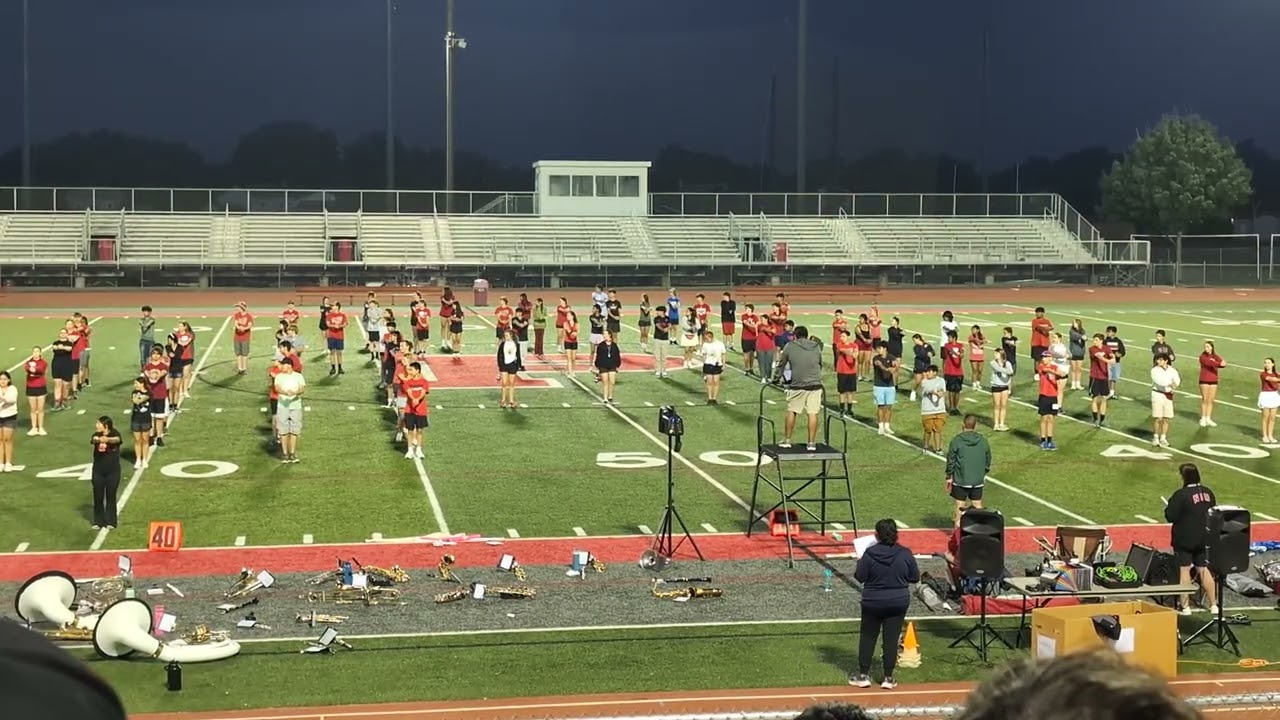 Marching band drills