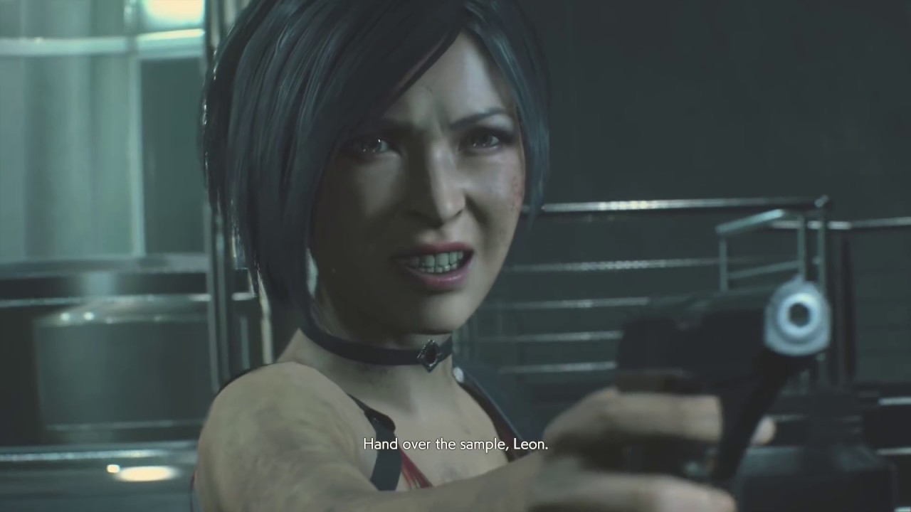 Resident Evil 2 Remake - Ada Wong Betrays Leon Cutscene (RE2 2019 Remake) PS4 Pro