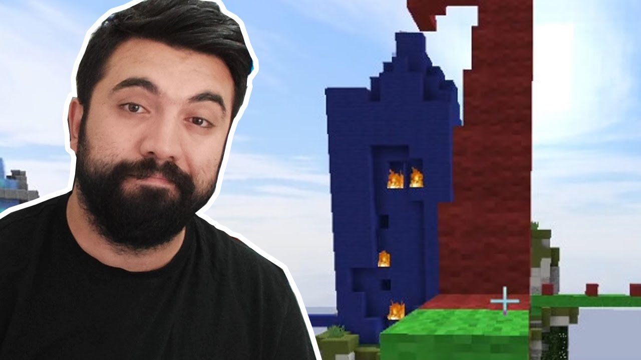 BASELERİNİ KOMPLE KAPATTILAR! Minecraft: BED WARS