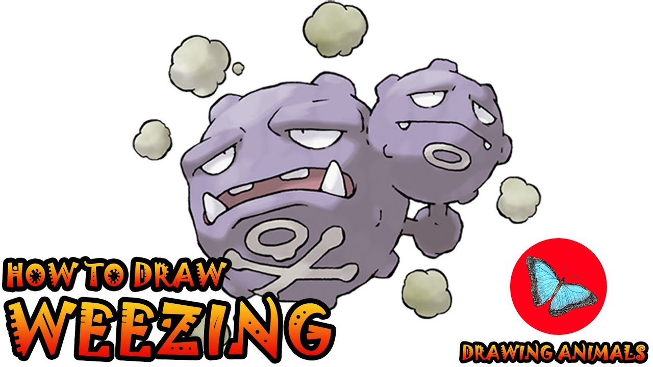 How To Draw Weezing Pokemon | Drawing Animals