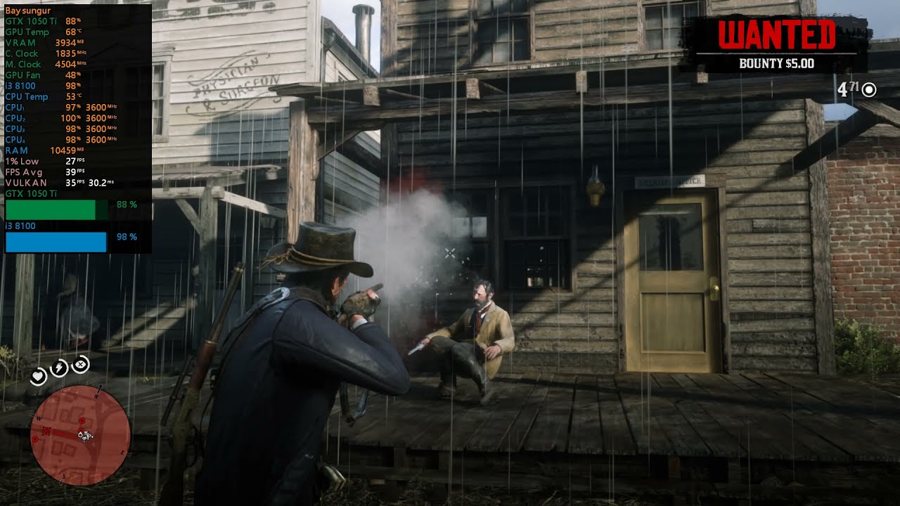 Red Dead Redemption 2  - GTX 1050 Ti | i3 8100 | Custom Medium Settings 1080p Benchmark