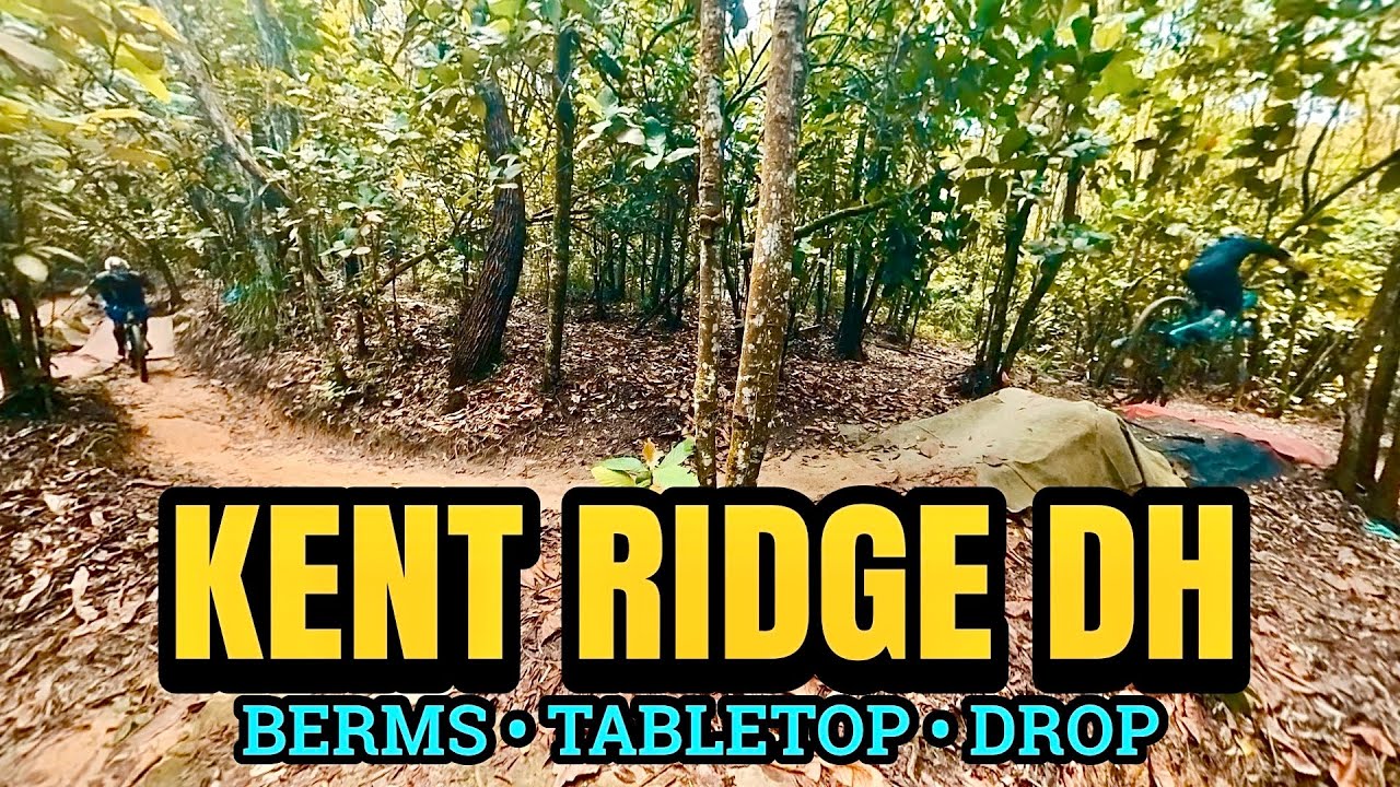 KENT RIDGE DOWNHILL MTB POV | Rock, Jumps, Berms, Table Top Session