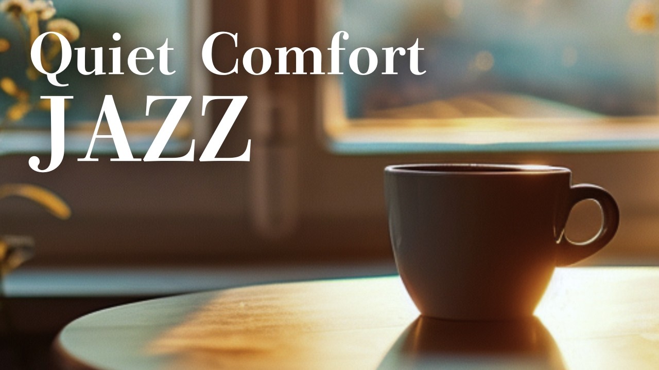 Quiet Comfort Jazz ☕ Cozy Sunset Café Ambience for Relaxing, Study or Late Night Work