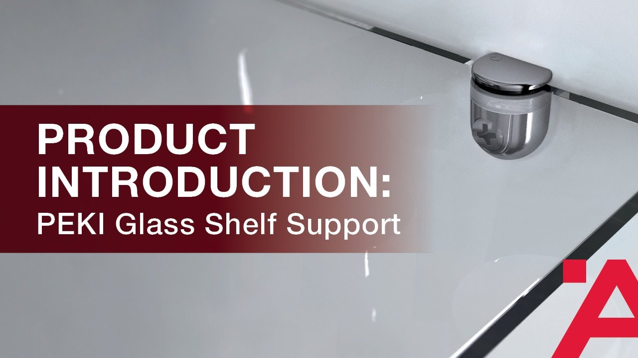 Product Introduction: PEKI Glass Shelf Support from Häfele