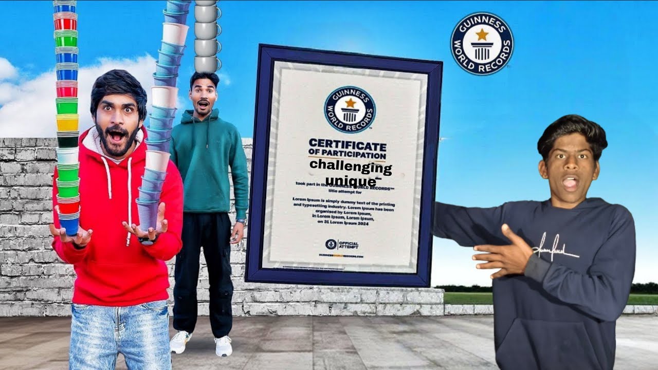 Aaj to guinness world record hogaya  😱 🙏 आज तो वर्ल्ड रिकॉर्ड @challengingunique #challengetime 