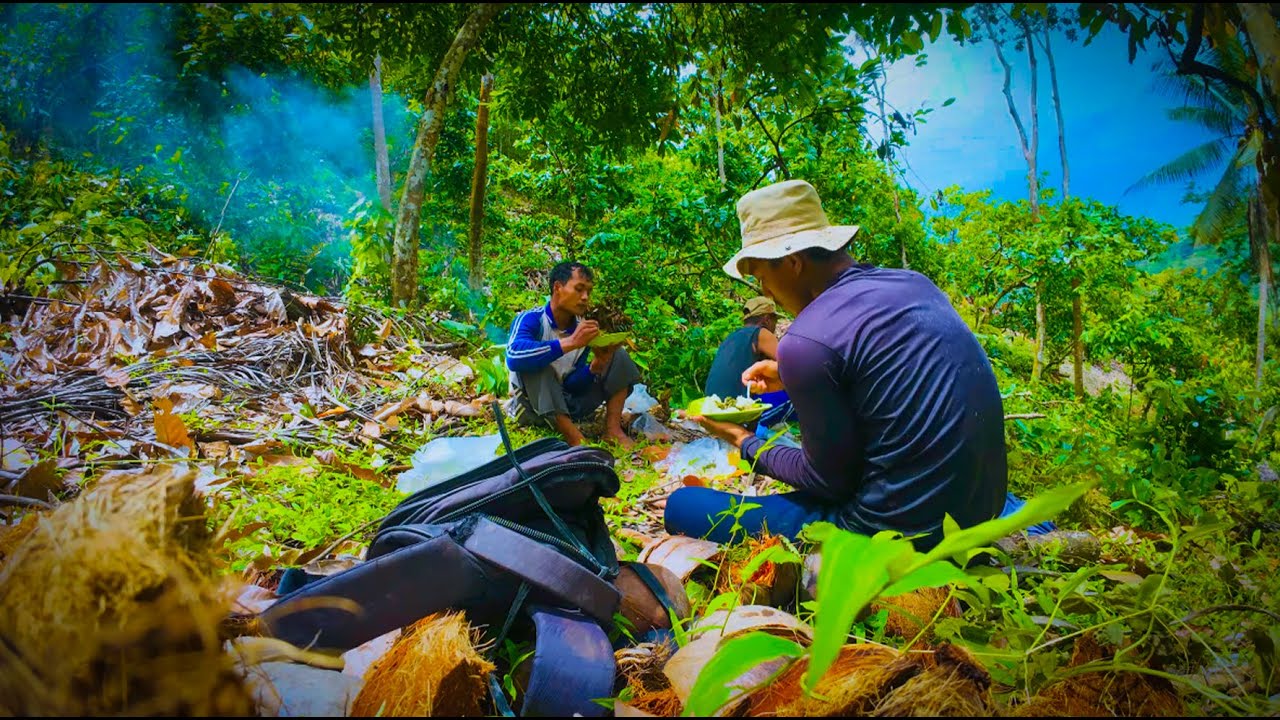 Seharian Kerja di Kebun, Dari Sulitnya Medan, Buat Api, Sampai Akhirnya Metik Sayuran.